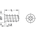 HAFELE eurošroub 5/13,5mm PZ 2