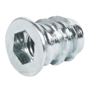 HAFELE Závrtné pouzdro, Ocel, s límcem Pozink, vnitřní závit: M10, délka L: 20 mm