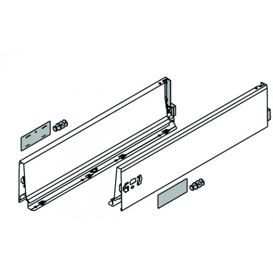 BLUM 378K6502SA bočnice Antaro 650 šedá P+L
