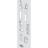 BLUM ZI7.2CS0 čelní příchyt Legrabox C bílý