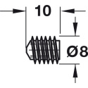 HAFELE Maxifix upevňovací šroub, pro tělo spoje, M8x8,5mm