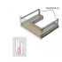 BLUM Z30D000S.22 Držák zad poddřezové zásuvky, D, P+L, bílý