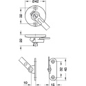 HAFELE Klopna s brzdným mechanismem, 225mm