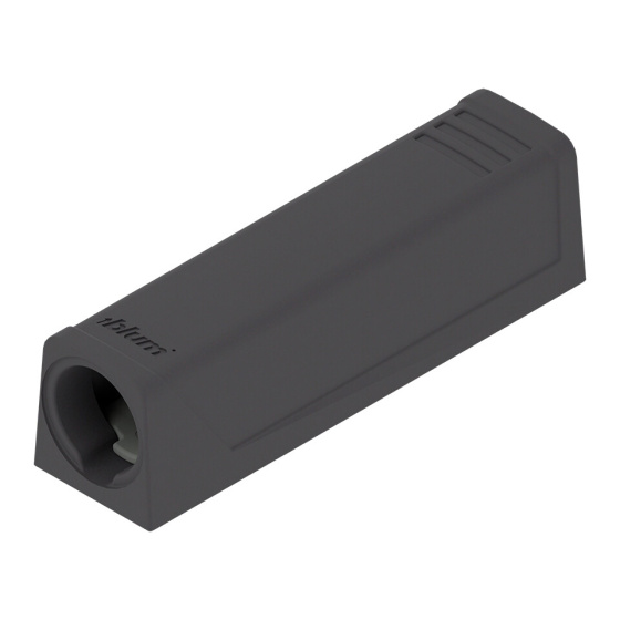 BLUM 956.1201 adaptér přímý pro Tip-on krátký 50mm, vrut, karbon černá CS