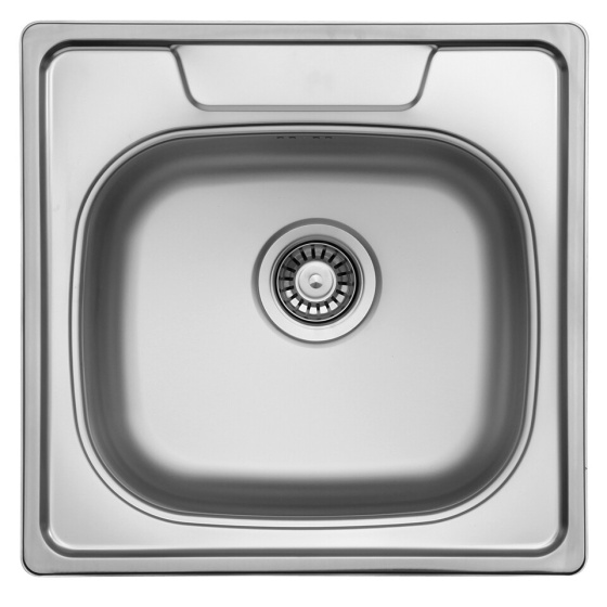 StrongSinks S1 Dřez Tyne, leštěná nerez 506x506, horní montáž