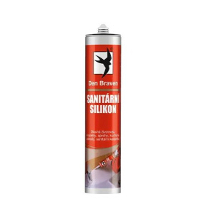 Den Braven Sanitární silikon stříbřitě šedý 280ml