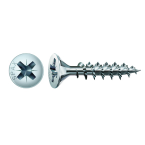 Spax vrut 3,0x16 mm, PZ (Z1), zápustná hlava, bílý zinek (1000 ks balení)
