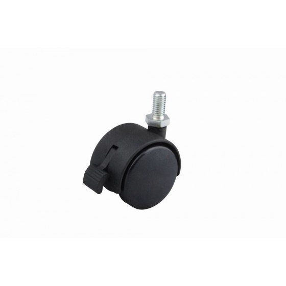 StrongCastors Kolečko 40 mm čep M8 x 15 brzda černé