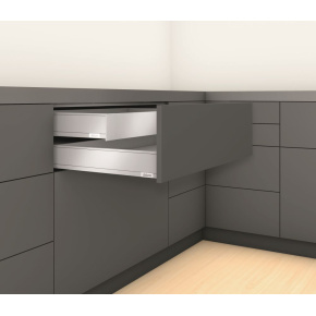 BLUM Sada Legrabox M 500mm/40 kg, Blumotion/TOB, karbon černá CS-M, vrut, vnitřní BLUM Sada Legrabox M 500mm/40 kg, Blumotion/TOB, karbon černá CS-M, vrut, vnitřní