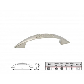 JAMO 128mm úchytka Ni-SATIN JAMO 128mm úchytka Ni-SATIN