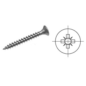 StrongFix Vrut PZ 4x25 zápustná hlava zinek bílý PZ2