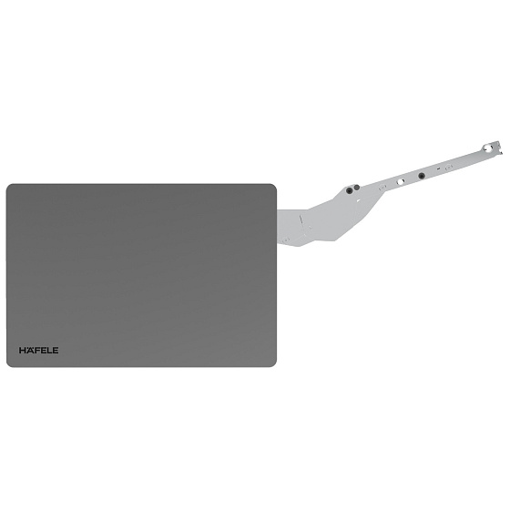 Výklopné kování Häfele Free Slim 1.12, antracit, pro korpusy do výšky 650 mm