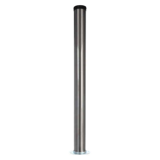 Riex ER60 stolová noha s kruhovým adaptérem, H710 mm, imitace nerezové oceli