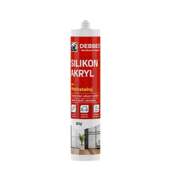Den Braven Silikon akryl bílý 280ml