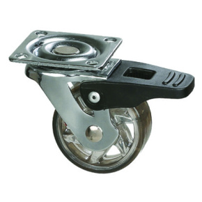 StrongCastors Kolečko TOP, průměr 50 mm, transparentní tmavá, s brzdou