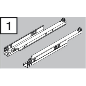 BLUM 560H3000C Tandem celovýsuv Tip-on 300mm