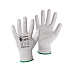 TOPTRADE rukavice BRITA WHITE, s blistrem, s PU dlaní s úpletem, velikost 8
