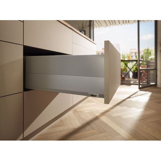 BLUM Sada Merivobox E Boxcap 600 mm, 40 kg, Indium šedá, Inserta