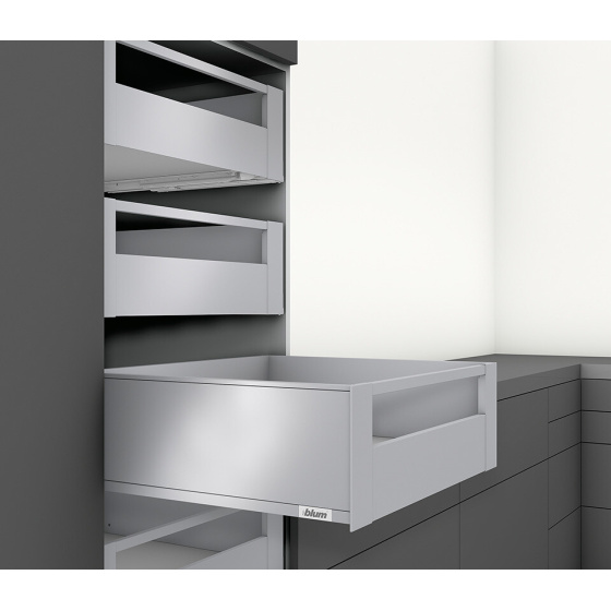 BLUM Sada Legrabox C Pure 500mm/40 kg, Blumotion/TOB, karbon černá CS-M, vrut, reling