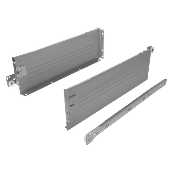 Riex NP11 kolečkový výsuv s bočnicí, 118/350 mm, bílá