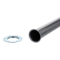 Riex ER60 stolová noha s kruhovým adaptérem, H710 mm, stříbrná