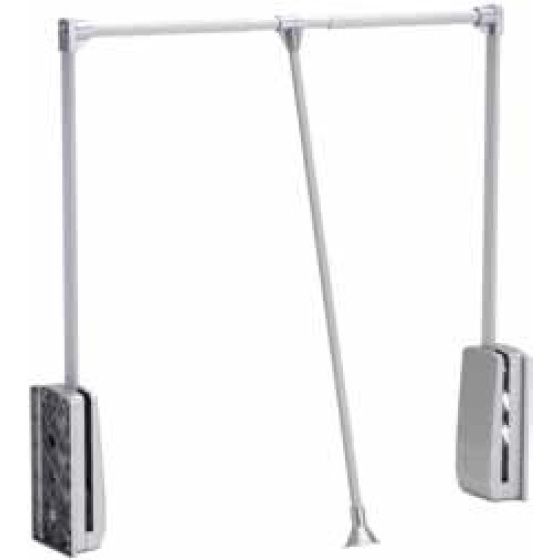 StrongWire sklopná šatní tyč, 685-940mm, stříbrná/alu