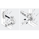 BLUM 71B960A alu polonaložený s tlumením 95°