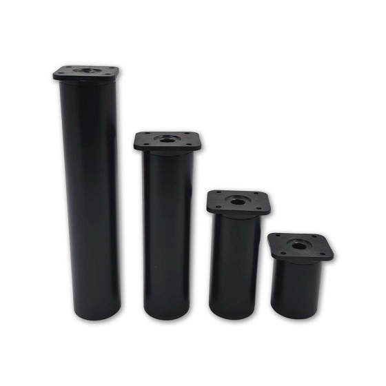 Nožka průměr 40x200mm Al ČERNÁ MATNÁ rektifikační