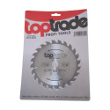 TOPTRADE kotouč pilový, na dřevo, s SK plátky, 24 zubů, 160 x 2,2 x 20/16 mm