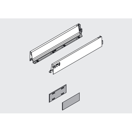 BLUM 378M2702SA bočnice Antaro 270 bílá P+L