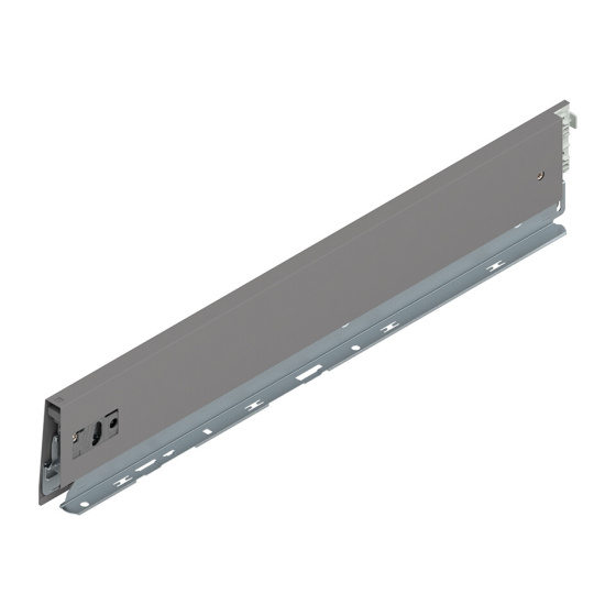 BLUM 470M5002S bočnice MERIVOBOX M 500 mm, L, šedá, IG-M