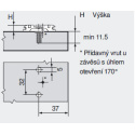 BLUM 174E6130.01 podložka Expando 11,5mm (5)