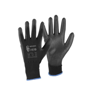 TOPTRADE rukavice BRITA BLACK, s blistrem, s PU dlaní s úpletem, velikost 9 TOPTRADE rukavice BRITA BLACK, s blistrem, s PU dlaní s úpletem, velikost 9