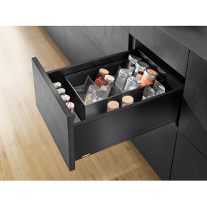 BLUM Sada Legrabox C Pure 300mm/40 kg, Blumotion/TOB, karbon černá CS-M, vrut