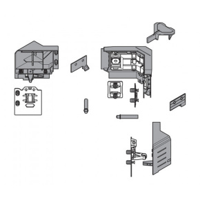 BLUM Z33M00E0A6 Space Corner Antaro M syncromotion šedé