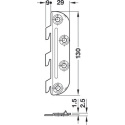 HAFELE Spojovací kování pro postele 130mm