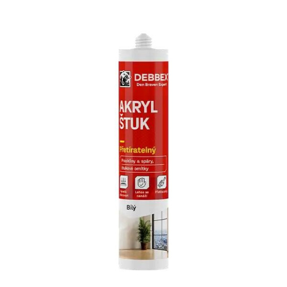 Den Braven Akryl ŠTUK bílý 280ml
