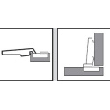BLUM 71T0550 naložený mini vrut 94°