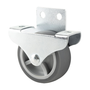 StrongCastors Kolečko pevné s bočním uchycením 50 mm, měkčený běhoun