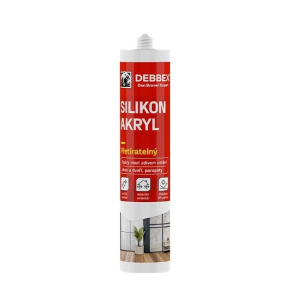 Den Braven Silikon akryl bílý, po vytvrzení transparentní 280ml
