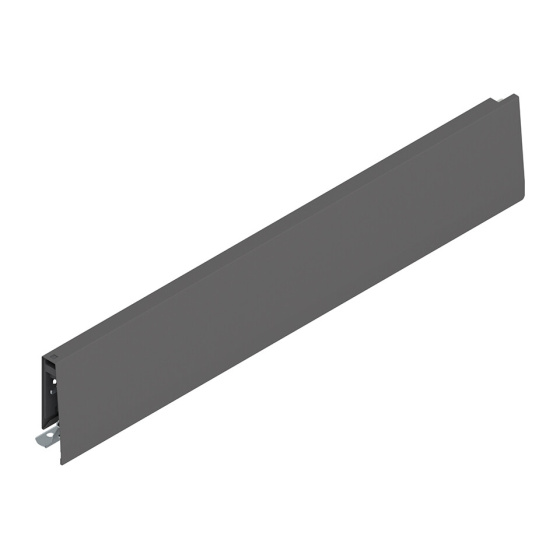 BLUM 470M4502S bočnice MERIVOBOX M 450 mm, P, tmavě šedá, OG-M